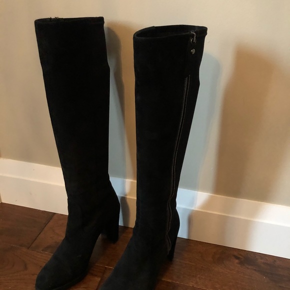 Stewart Weitzman knee high suede black boots - Picture 3 of 15